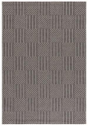 Safavieh Sisal Elegant All-weather Rug For Indoor And Outdoor Spaces - Durable, Stylish, And Easy To Maintain Black ,Grey 86% Polypropylene,14% Polyester Saw648z-9