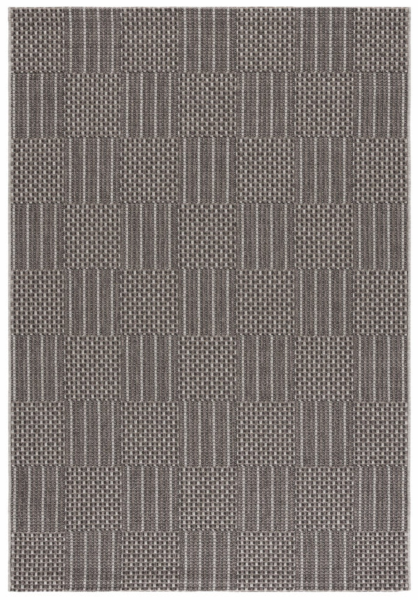 Safavieh Sisal Elegant All-weather Rug For Indoor And Outdoor Spaces - Durable, Stylish, And Easy To Maintain Black ,Grey 86% Polypropylene,14% Polyester Saw648z-9