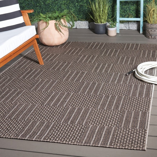 Safavieh Sisal Inspired All Weather Indoor Outdoor Area Rug Coastal Farmhouse Living Room Accent Black SAW648Z-6