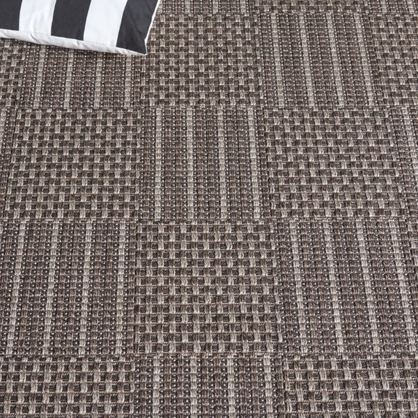 Safavieh Sisal Inspired All Weather Indoor Outdoor Area Rug Coastal Farmhouse Living Room Accent Black SAW648Z-6