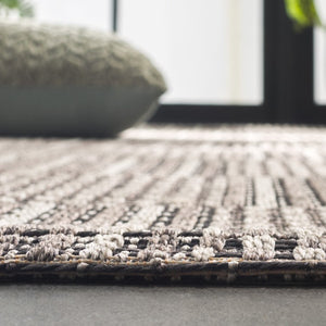 Safavieh Sisal Inspired All Weather Indoor Outdoor Area Rug Coastal Farmhouse Living Room Accent Black SAW648Z-6