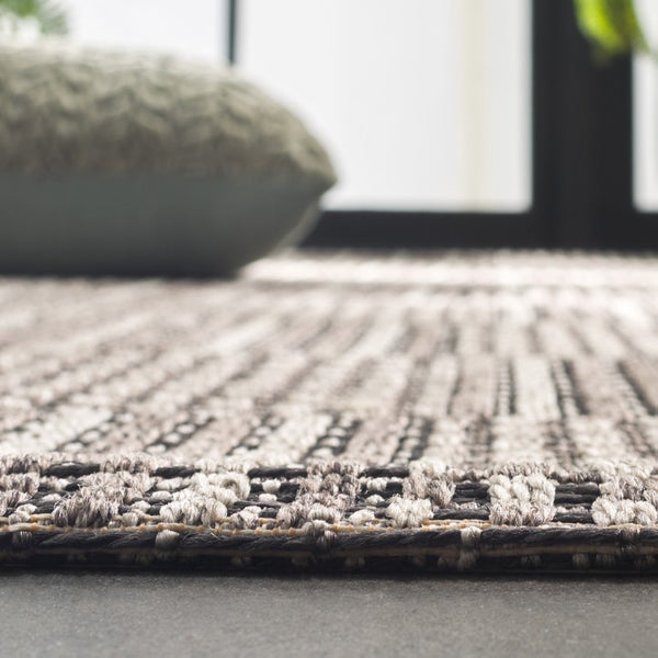 Safavieh Sisal Inspired All Weather Indoor Outdoor Area Rug Coastal Farmhouse Living Room Accent Black SAW648Z-6