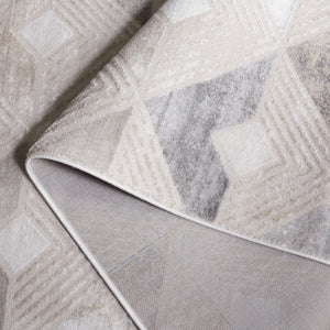 Safavieh Saylor 101 Power Loomed Transitional Rug Grey / Dark Grey 6'-3" x 6'-3" Round