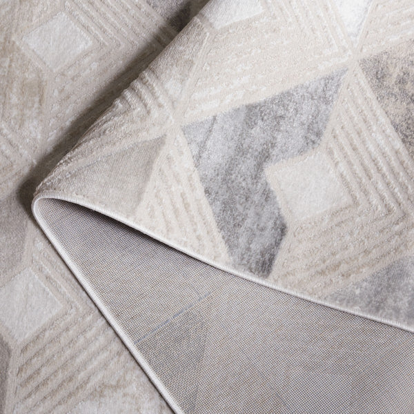 Safavieh Saylor 101 Power Loomed Transitional Rug Grey / Dark Grey 6'-3" x 6'-3" Round