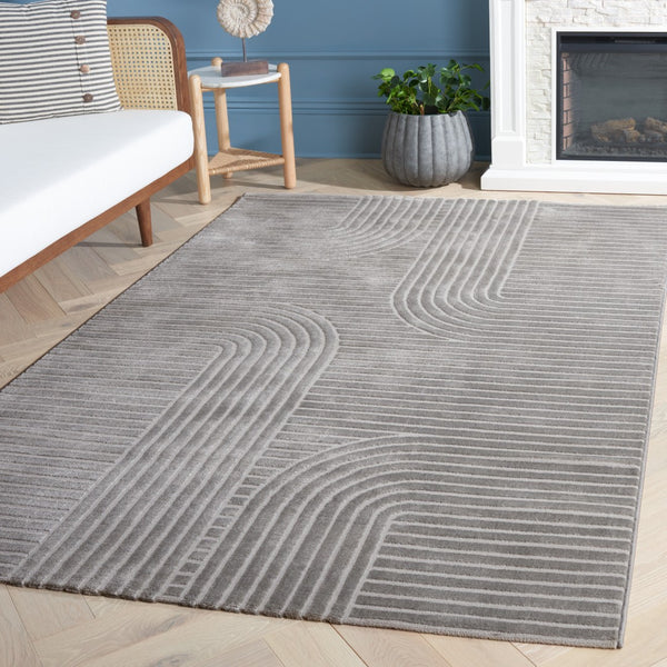 Safavieh Saylor Transitional Area Rug With Abstract Geometric Design For Modern Elegance And Comfort Grey 58% Polypropylene  30% Jute  12 % Polyester Say106f-26