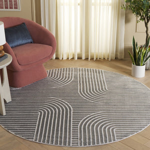 Safavieh Saylor Transitional Area Rug With Abstract Geometric Design For Modern Elegance And Comfort Grey 58% Polypropylene  30% Jute  12 % Polyester Say106f-26