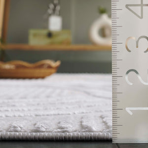 Safavieh Saylor Luxurious Area Rug With Abstract Design - Modern Elegance For Any Home Decor Style Ivory 70% Polypropylene,30% Polyester Shrink Say111a-6