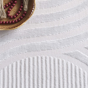 Safavieh Saylor Luxurious Area Rug With Abstract Design - Modern Elegance For Any Home Decor Style Ivory 70% Polypropylene,30% Polyester Shrink Say111a-6