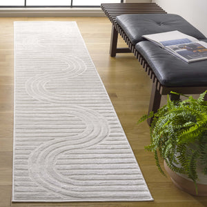 Safavieh Saylor Modern Round Area Rug - Luxurious Turkish Design For Chic Living Spaces & Cozy Atmosphere Ivory 70% Polypropylene,30% Polyester Shrink Say113a-6sq