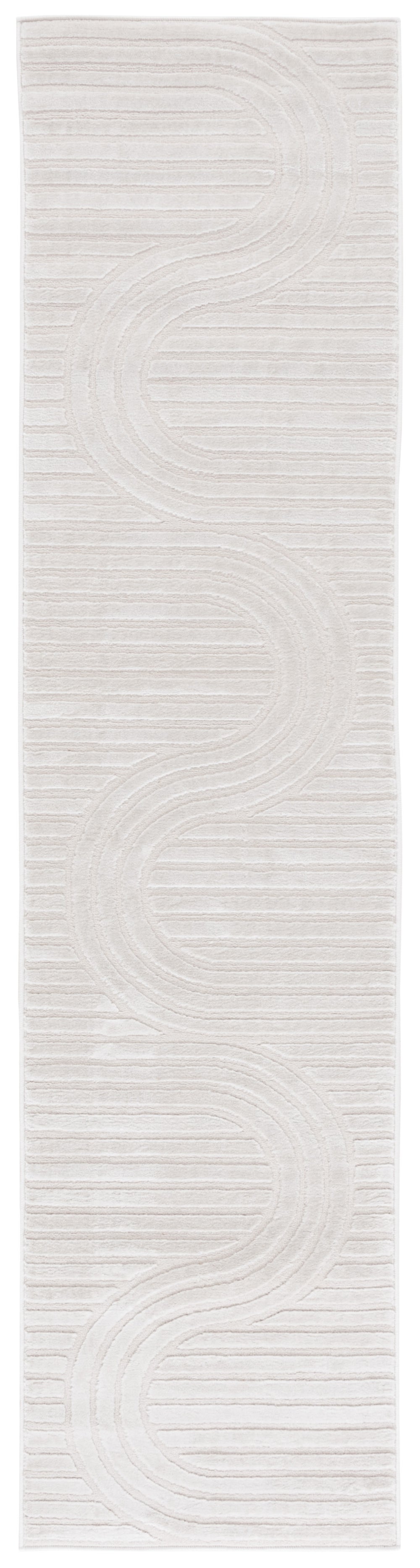 Safavieh Saylor Modern Round Area Rug - Luxurious Turkish Design For Chic Living Spaces & Cozy Atmosphere Ivory 70% Polypropylene,30% Polyester Shrink Say113a-6sq