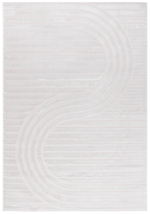 Safavieh Saylor Modern Round Area Rug - Luxurious Turkish Design For Chic Living Spaces & Cozy Atmosphere Ivory 70% Polypropylene,30% Polyester Shrink Say113a-6sq