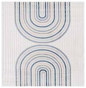 Safavieh Saylor Stylish Area Rug In Elegant Ivory And Blue Grey – Luxurious, Durable, And Easy To Maintain Ivory ,Blue Grey 70% Polypropylene,30% Polyester Shrink Say114a-8