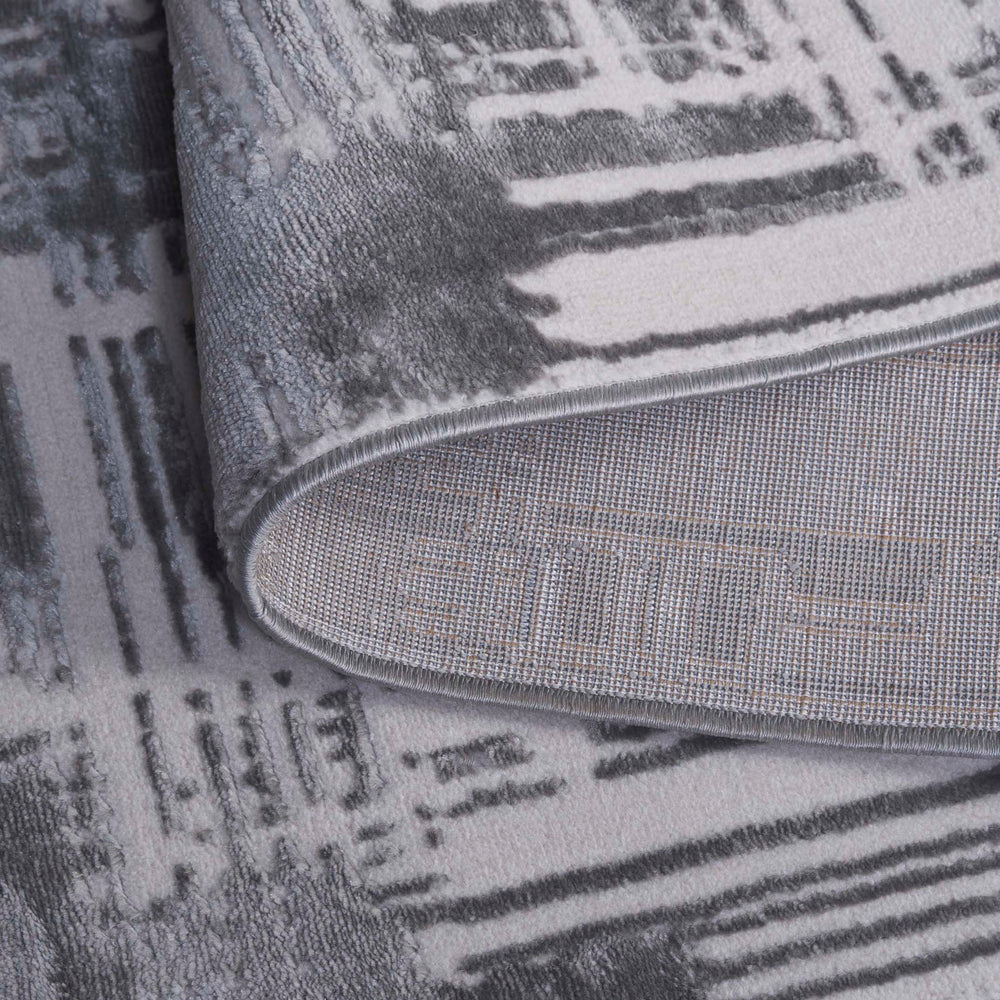 Safavieh Saylor Stunning Area Rug - Modern Ivory And Dark Grey Design For Luxurious Home Decor And Comfort Ivory ,Dark Grey 70% Polypropylene,30% Polyester Shrink Say115f-28