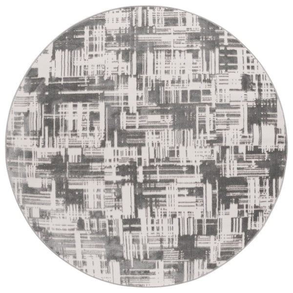 Safavieh Saylor Stunning Area Rug - Modern Ivory And Dark Grey Design For Luxurious Home Decor And Comfort Ivory ,Dark Grey 70% Polypropylene,30% Polyester Shrink Say115f-28