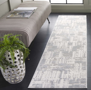Safavieh Saylor Stunning Area Rug - Modern Ivory And Dark Grey Design For Luxurious Home Decor And Comfort Ivory ,Light Grey 70% Polypropylene,30% Polyester Shrink Say115g-28