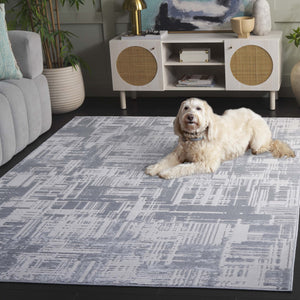 Safavieh Saylor Stunning Area Rug - Modern Ivory And Dark Grey Design For Luxurious Home Decor And Comfort Ivory ,Light Grey 70% Polypropylene,30% Polyester Shrink Say115g-28