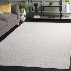 Safavieh Saylor Contemporary Area Rug In Elegant Ivory - 8x10 Plush Design For Modern Home Decor Enhancements Ivory 70% Polypropylene,30% Polyester Shrink Say126a-4