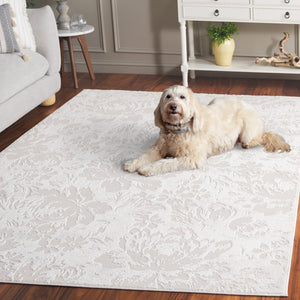 Safavieh Saylor Ivory 10X14 Area Rug — Turkish-Made Low-Profile Country Floral, Durable Jute Blend Comfort SAY128A-10