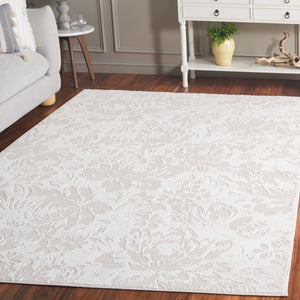 Safavieh Saylor Ivory 10X14 Area Rug — Turkish-Made Low-Profile Country Floral, Durable Jute Blend Comfort SAY128A-10