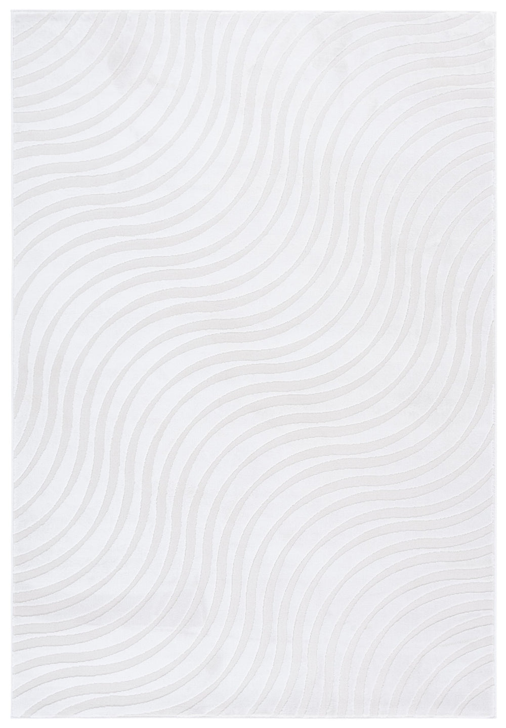 Safavieh Saylor Contemporary Area Rug – Elegant Soft-toned Design For Modern Home Décor – Durable & Versatile Ivory 58% Polypropylene  30% Jute  12 % Polyester Say132a-5