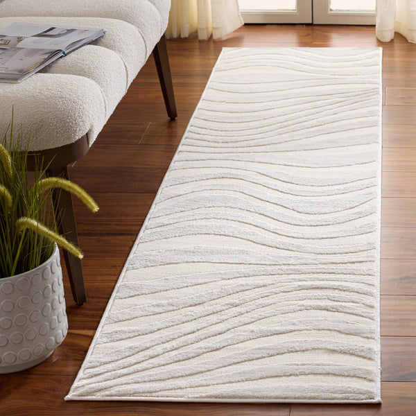Safavieh Saylor Elegant Ivory Area Rug — Low-Profile, Durable Power-Loomed Design For Contemporary Homes 5'-5" x 7'-7" SAY136A-5