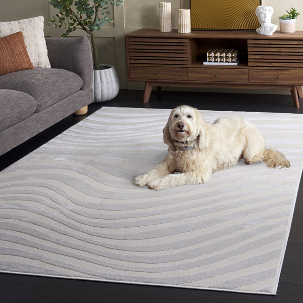 Safavieh Saylor Elegant Ivory Area Rug — Low-Profile, Durable Power-Loomed Design For Contemporary Homes 5'-5" x 7'-7" SAY136A-5