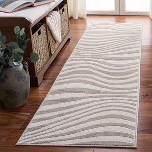 Safavieh Saylor Neutral Beige White Ivory Runner 2X8 Ft — Low-Profile 0.5" Pile, Durable Power-Loomed, Stain-Resistant SAY136B-28