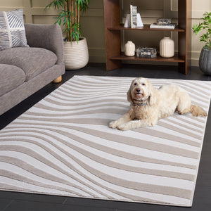 Safavieh Saylor Neutral Beige White Ivory Runner 2X8 Ft — Low-Profile 0.5" Pile, Durable Power-Loomed, Stain-Resistant SAY136B-28