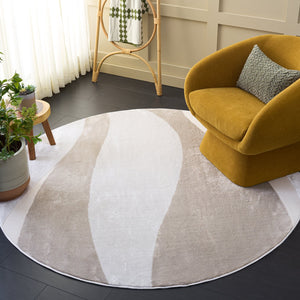 Safavieh Saylor Soft Beige And Ivory Area Rug — Low-Profile Contemporary Power-Loomed Turkish Design, Durable Comfort 4'-0" x 6'-0" SAY138B-4