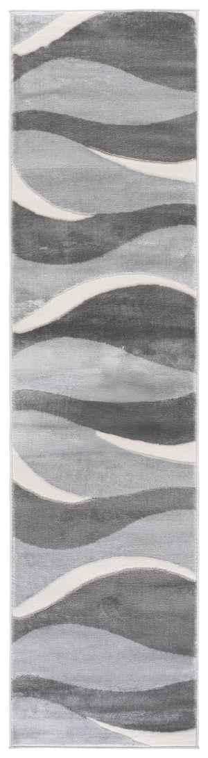 Safavieh Saylor Contemporary Grey Ivory Area Rug — Power-Loomed In Turkey, Low-Profile Durable Comfort 6'-3" x 6'-3" SAY138F-6SQ