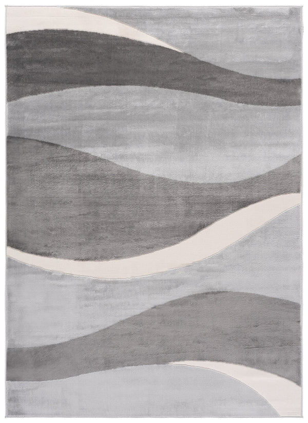 Safavieh Saylor Contemporary Grey Ivory Area Rug — Power-Loomed In Turkey, Low-Profile Durable Comfort 6'-3" x 6'-3" SAY138F-6SQ
