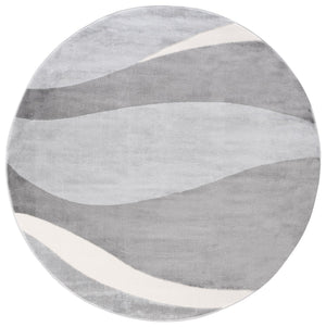 Safavieh Saylor Contemporary Grey Ivory Area Rug — Power-Loomed In Turkey, Low-Profile Durable Comfort 6'-3" x 6'-3" SAY138F-6SQ