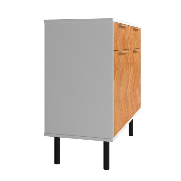 Liam Sideboard in White and Wood SB-311AMC246 Manhattan Comfort