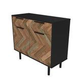 Liam Sideboard in Black and Brown Wood SB-311AMC248 Manhattan Comfort