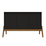 Manhattan Comfort Gales Mid-Century Modern Sideboard Matte Black SB-62676-BK