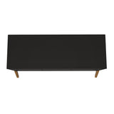 Manhattan Comfort Gales Mid-Century Modern Sideboard Matte Black SB-62676-BK