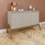 Manhattan Comfort Gales Mid-Century Modern Sideboard Greige SB-62676-OW