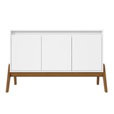 Manhattan Comfort Gales Mid-Century Modern Sideboard Matte White SB-62676-WH