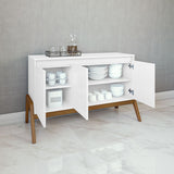 Manhattan Comfort Gales Mid-Century Modern Sideboard Matte White SB-62676-WH