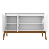 Manhattan Comfort Gales Mid-Century Modern Sideboard Matte White SB-62676-WH