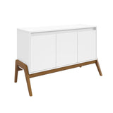 Manhattan Comfort Gales Mid-Century Modern Sideboard Matte White SB-62676-WH