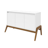 Manhattan Comfort Gales Mid-Century Modern Sideboard Matte White SB-62676-WH