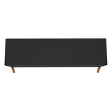 Manhattan Comfort Gales Mid-Century Modern Sideboard Matte Black SB-62722-BK