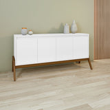 Manhattan Comfort Gales Mid-Century Modern Sideboard Matte White SB-62722-WH