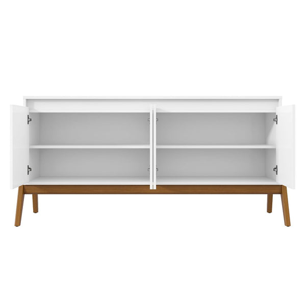Manhattan Comfort Gales Mid-Century Modern Sideboard Matte White SB-62722-WH