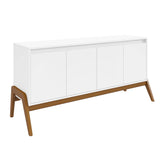 Manhattan Comfort Gales Mid-Century Modern Sideboard Matte White SB-62722-WH