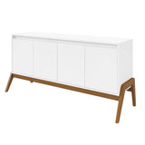 Manhattan Comfort Gales Mid-Century Modern Sideboard Matte White SB-62722-WH