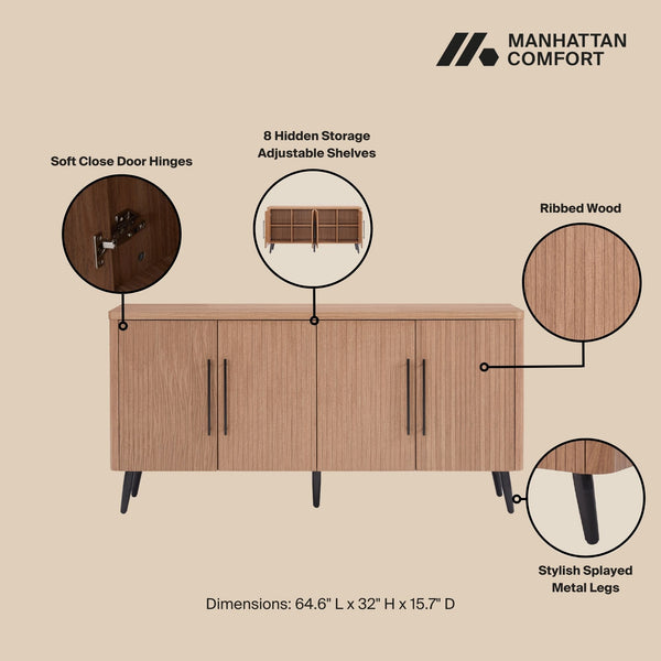 Jodie Sideboard in Maple SB001-MP Manhattan Comfort