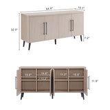 Jodie Sideboard in Whitewashed Oak SB001-OK Manhattan Comfort