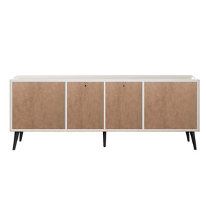 Haley Sideboard 78.7 in Natural & Nude in Natural and Nude SB002-NN Manhattan Comfort